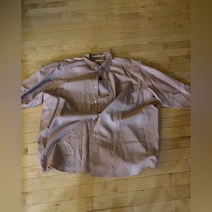 Tan Perry Ellis dress shirt